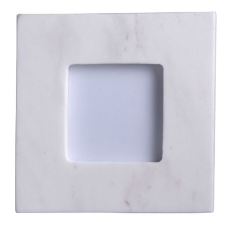 White Marble Frame 4x4