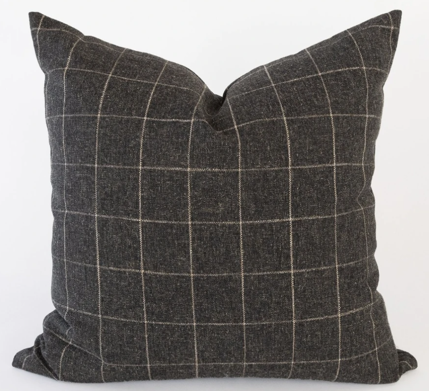 Grey Quilt Flannel Pillow