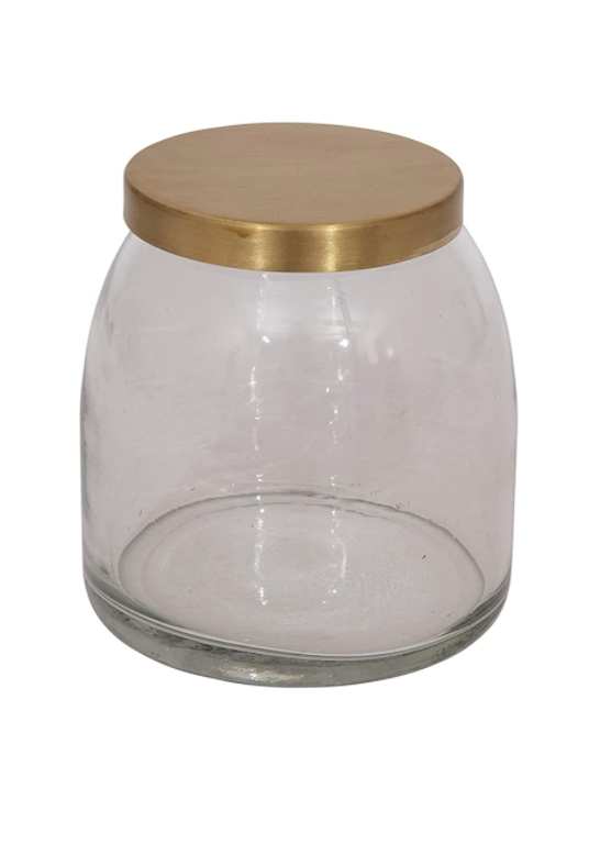 Jar with Gold Lid