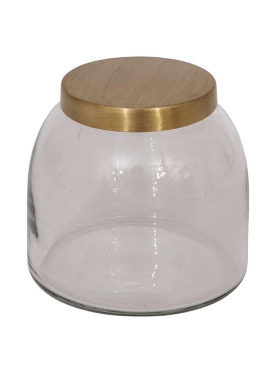 Jar with Gold Lid