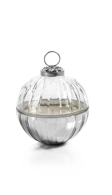 Etched Glass Candle Ornament