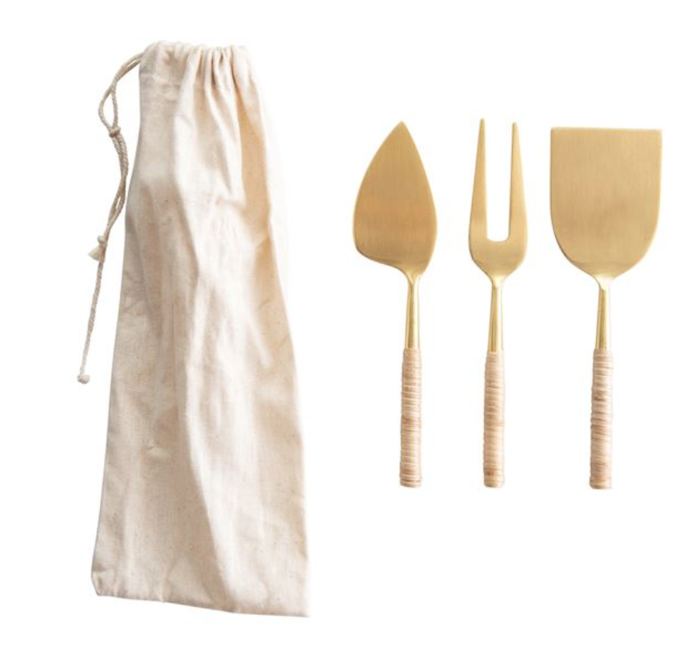 Gold Cheese Servers
