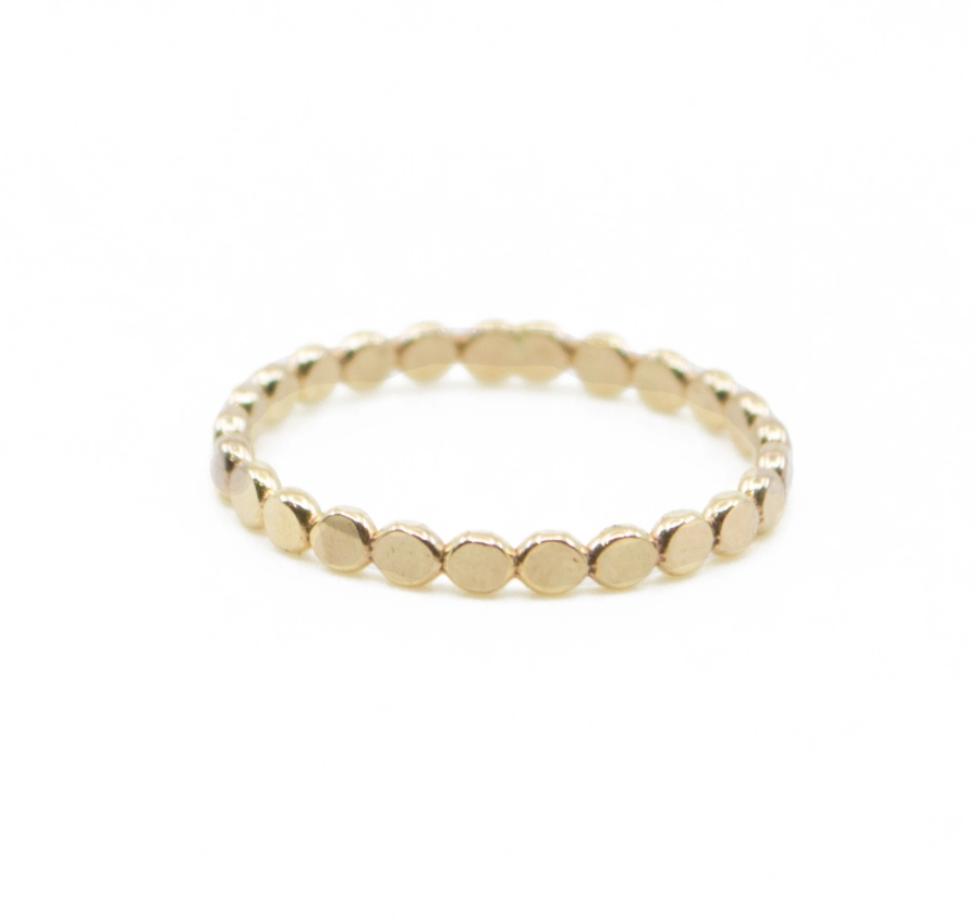 Gold Coin Stacking Ring