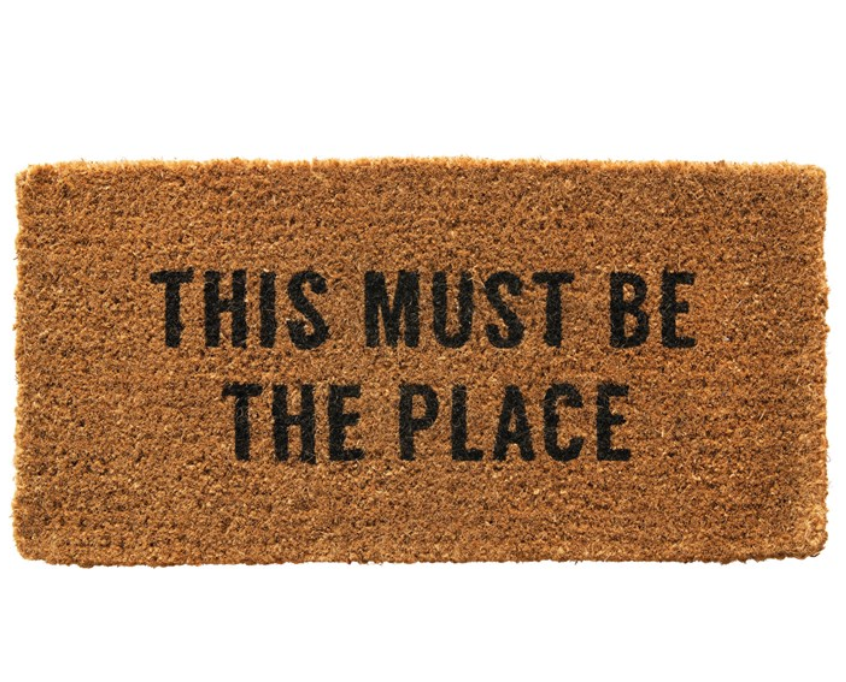 'This Must Be the Place' Door Mat