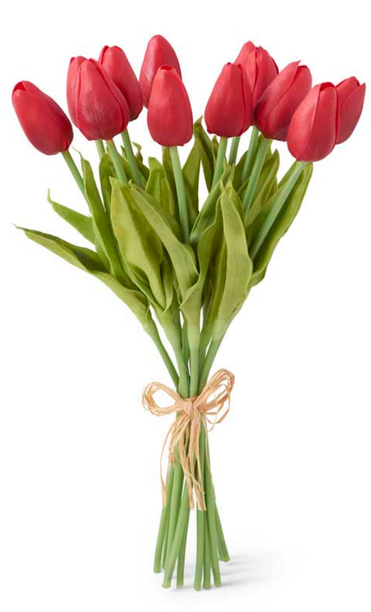 Red Real Touch Mini Tulip Bundle