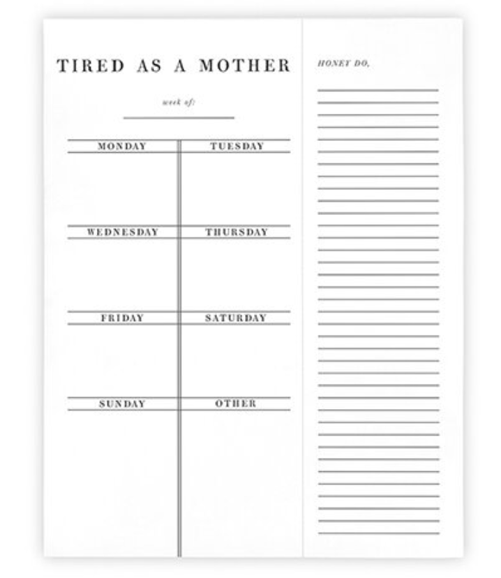 Tired As A Mother Planner