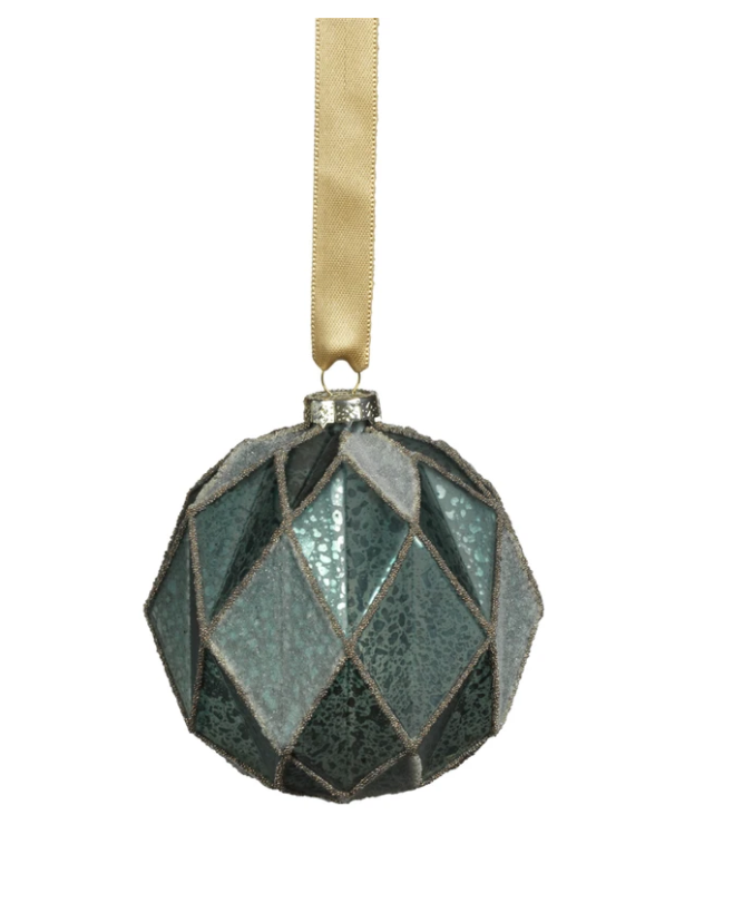 Lattice Glass Ball Ornament