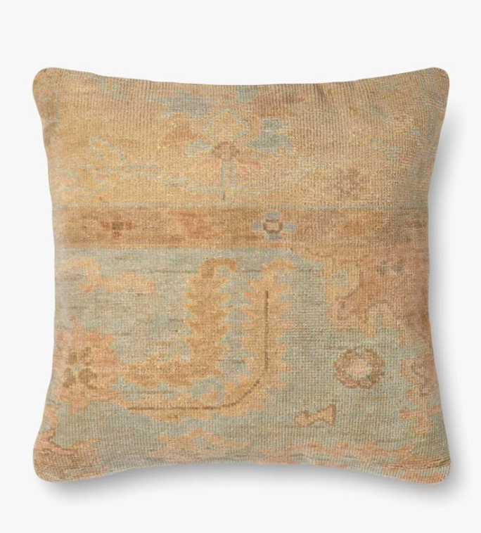 Blue/Beige Oriental Pillow