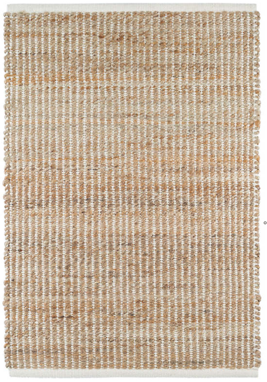 Gridwork Ivory Woven Jute Rug 2x3