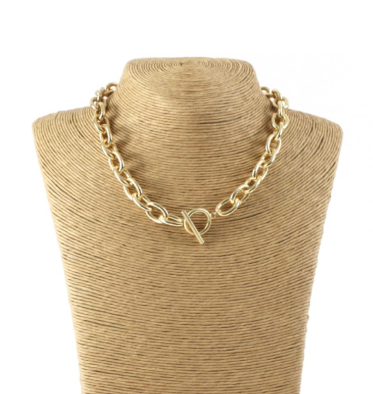 Gold Metal Chain Necklace