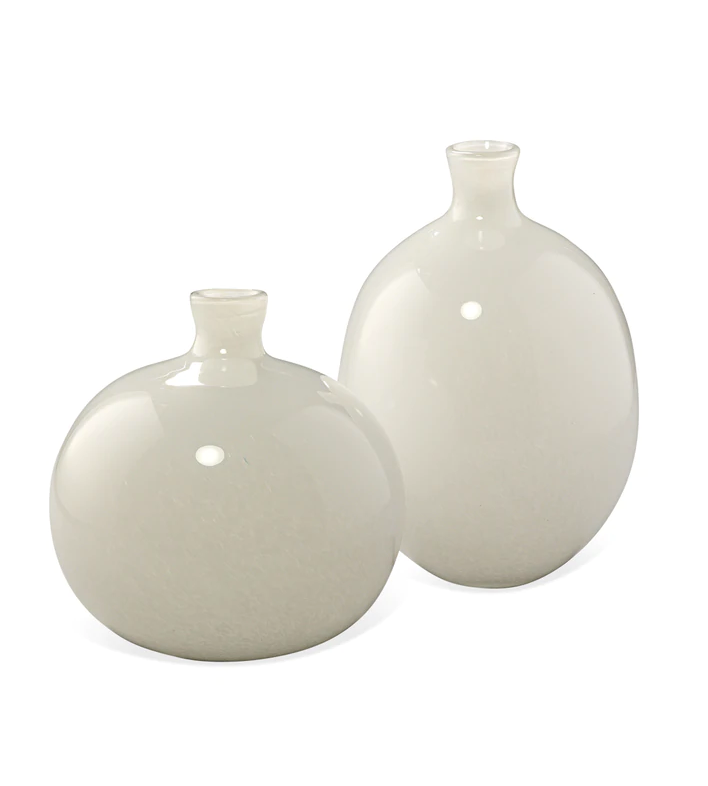 White Handblown Minx Vase