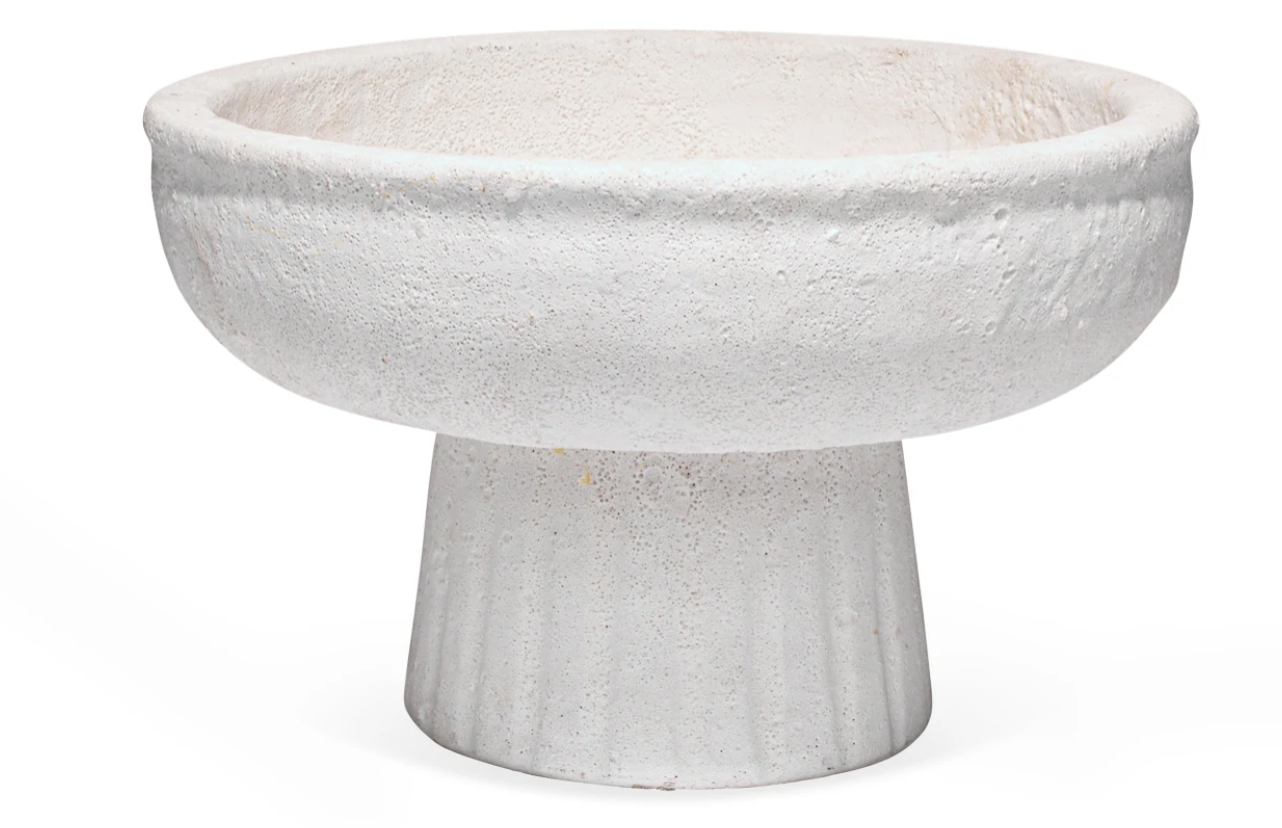 Small White Pedestal Bowl