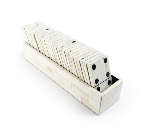 Large White Domino Set