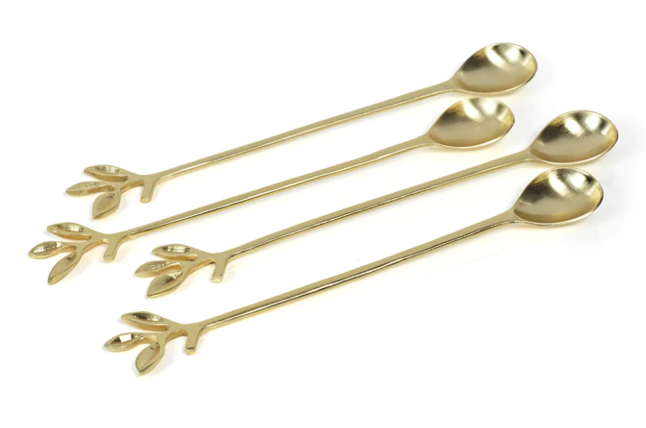 Gold Leaves Spoon