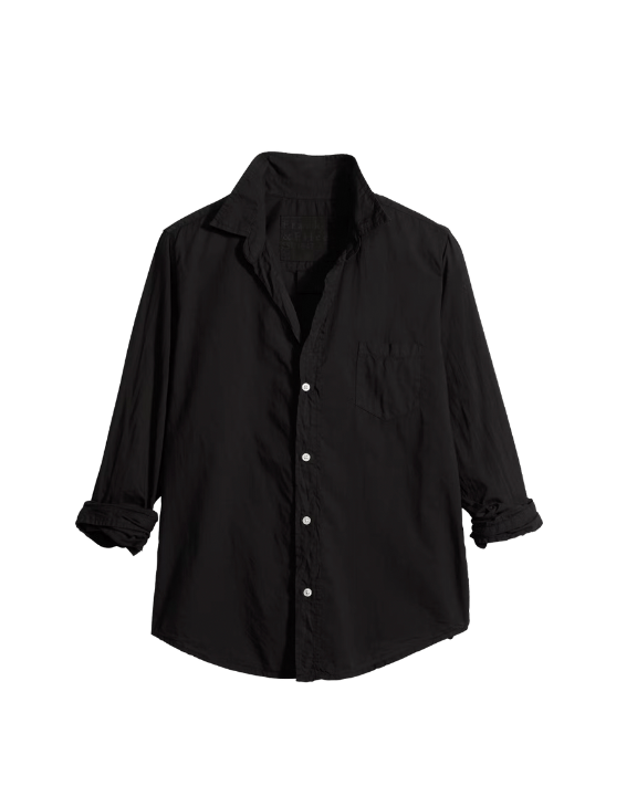 Barry Woven Button Up - Black