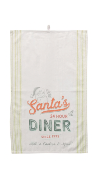 Discount & Cheap Reserved For Santa Tea Towel Online at