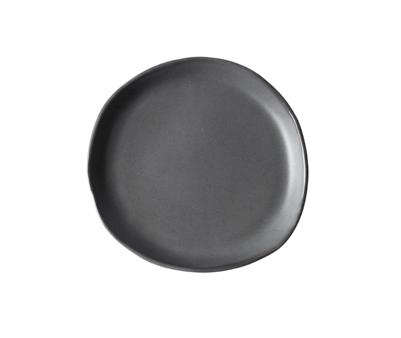 Gunmetal Pottery Salad Plate