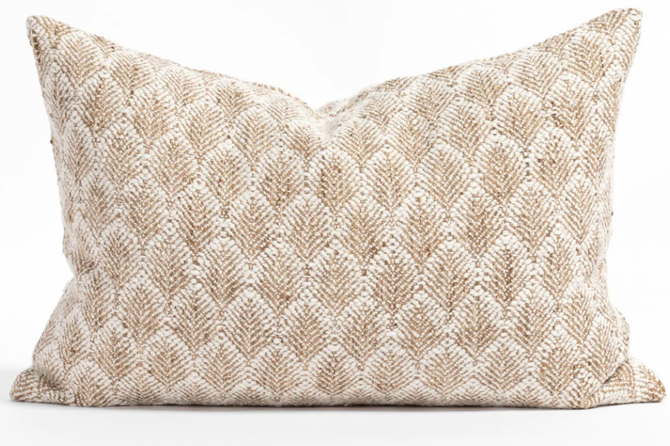 14 X 20 Wheat Sheaf Pattern Lumbar Pillow