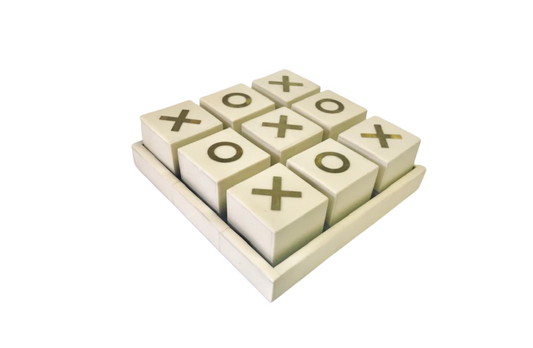 Bone Tic Tac Toe Board