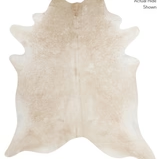 Ivory Beige XXL Cowhide Rug