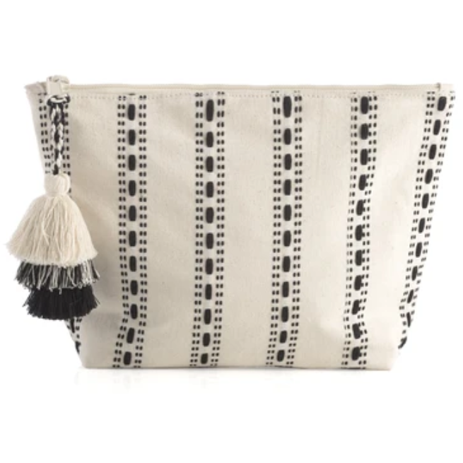 Black and White Cosmetic Pouch