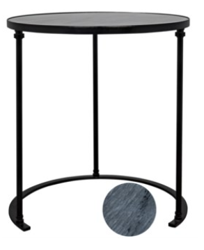 Black Marble Side Table, Large